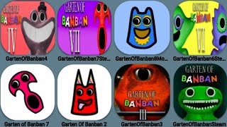 Garten Of Banban 4 Mobile, Garten Of Banban8, Garten Of Banban 7 Mobile+Roblox+Steam,Banban2,Banban3