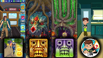 Battle Run   Runner Game Vs Temple Run 2 Lantern Festival Vs Temple Run 2 Spooky Summit Vs Ben 10 Up