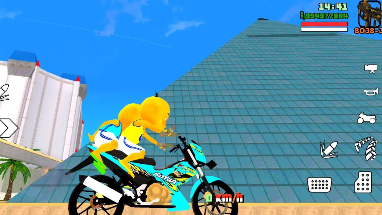 Aksi motor Upin dan Ipin di atas piramid ❤️ Oyanio Tv