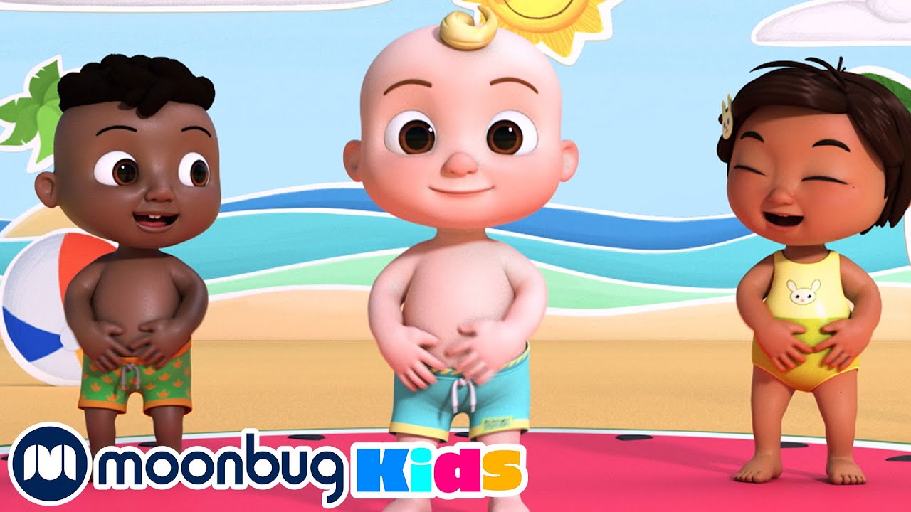 ⁣Belly Button Song! | CoComelon Dance Party Sing Along | Learn ABC 123 | Fun Cartoons | Moonbug Kids