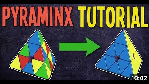 👍How to solve a pyraminx without any algorithm Easiest way✅