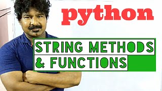 Python Programming by Seenu sir #25 || String Methods & functions ||