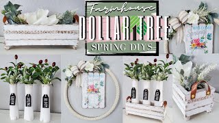 3 Farmhouse Spring Dollar Tree DIYs | Dollar Tree Crafts | Neutral DIYs | DT DIYs | Collab Video