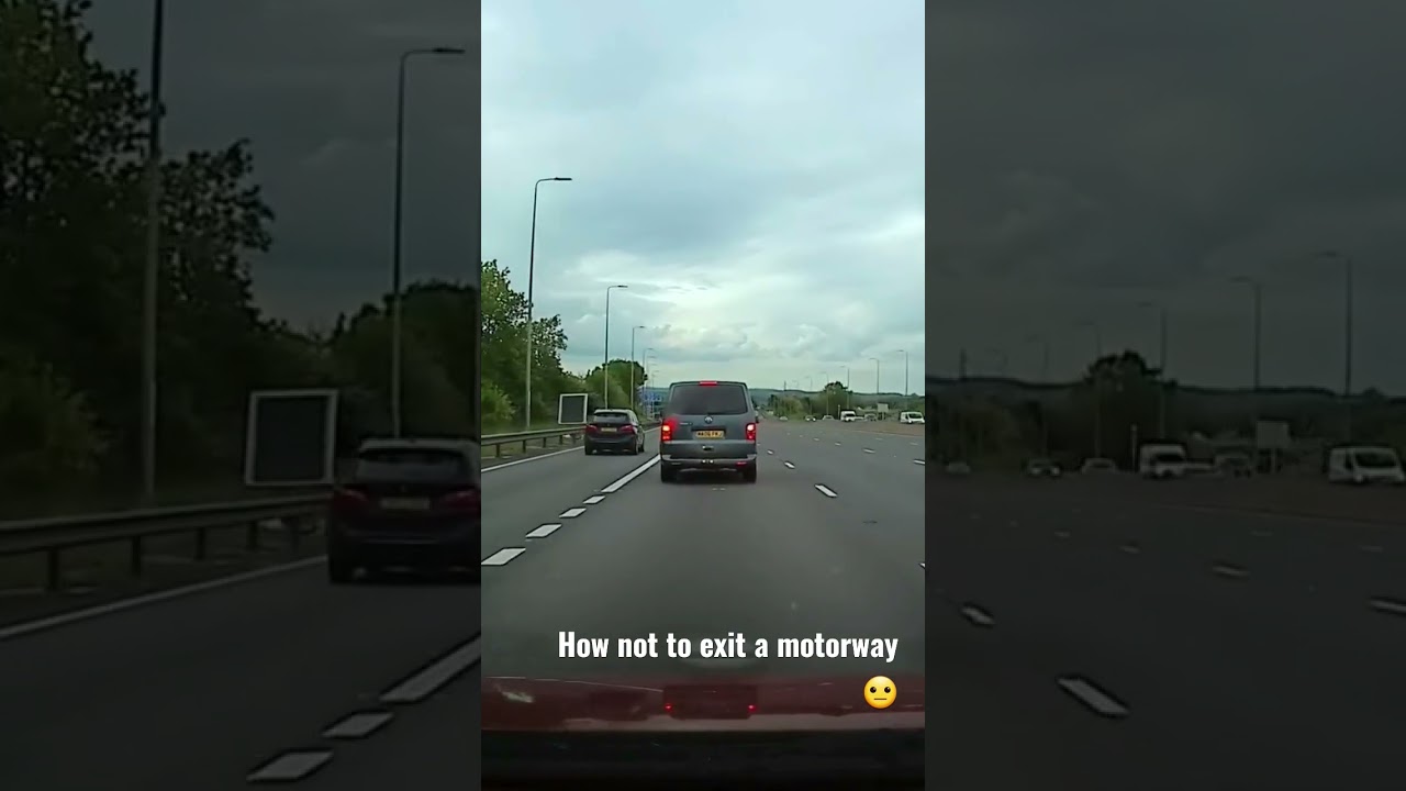 How not to exit a motorway 🛣🚫 