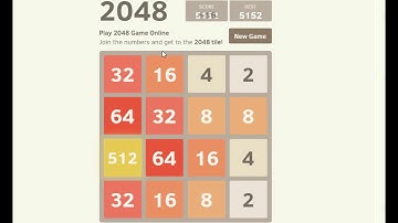 2048 online! Strategy of left-down motion