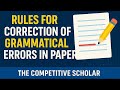 English Grammatical -correction of errors/part 2/The competitive scholar