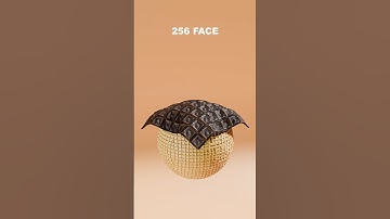 Cloth simulation - Chocolate 🍫 and waffles 🧇   #clothsimulation #blender #shorts