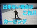 カービング出来ない理由!これがスノボーとスノーボードの違い【061】虫くんch