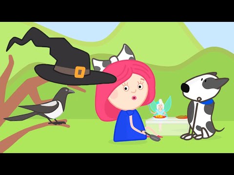 Smarta y Spotty van al picnic. Smarta y su bolso mágico. Dibujos animados para niños.