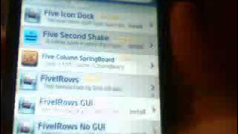 How to get a 5 Columns and 5 Rows on iPod Touch 3.1.2