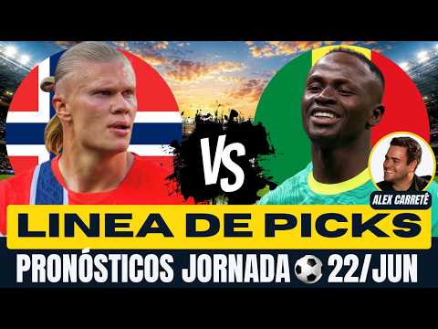 ⚽ PRONÓSTICOS MUNDIAL : LUNES 22 DE JUNIO 🔥 PARLAY🔥