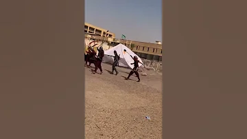 الزنديق عمر بن الحطاب يحرق خيمة الأمام الح سين في يوم عاشوراء 