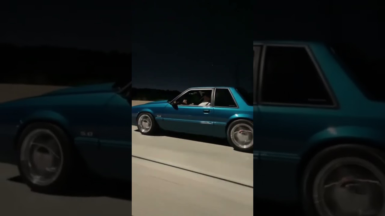 V1 Supercharged REEF BLUE Foxbody Notch rolling like a ROCKSTAR!! 🤩🏁