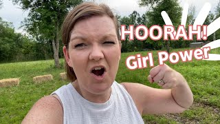 Trenching, Prairie Days & Girl Power || Large Family Vlog