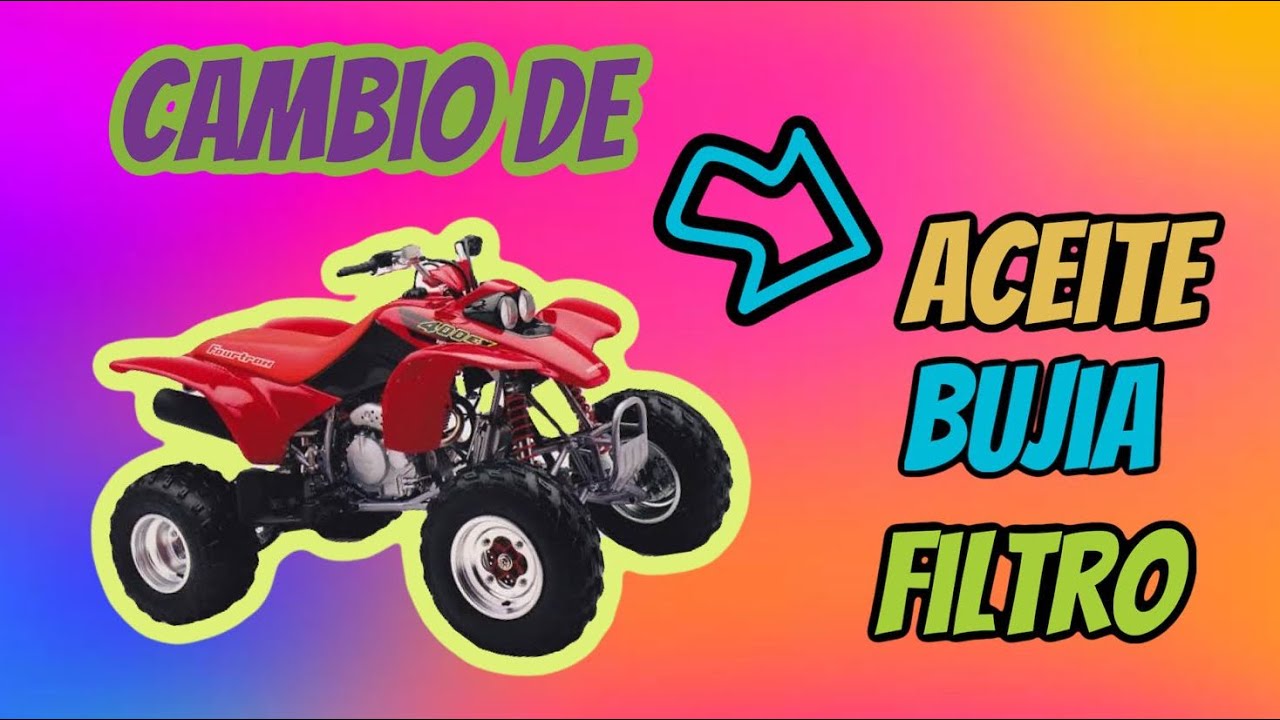 Cambio de aceite a cuatrimoto #trx400ex #atv #quad
