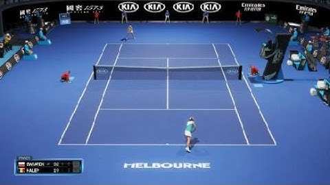 Iga Świątek no vs Simone Halep | WTA Australian AO Live Gameplay