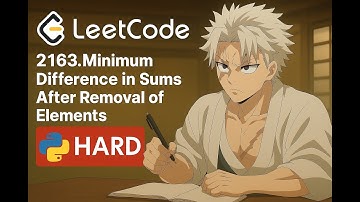 Minimum Difference in Sums After Removal | Leetcode 2163 Explained with Heaps & Prefix-Suffix Trick