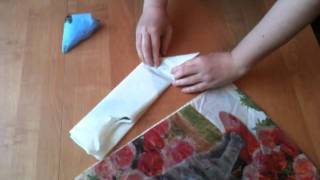 Как сложить пакеты треугольником (Folding Packets)