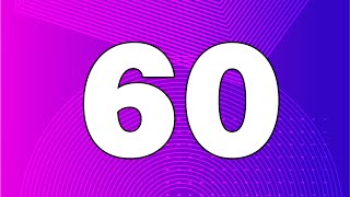 0:60 Countdown Timer - Geometric Harmony in Pink and Purple