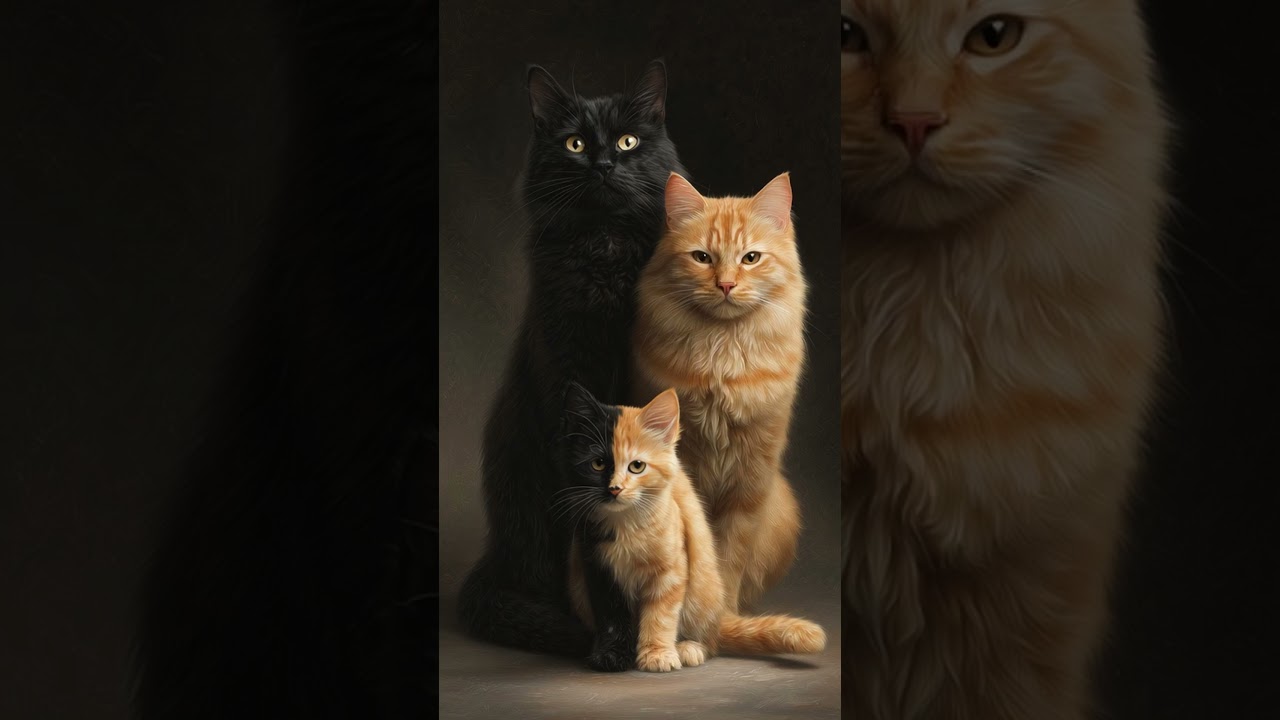 Noir & Gold: Feline Majesty