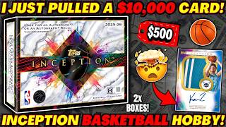 *i Just Pulled A $10,000 Sports Card!😱 2025 Topps Inception Basketball Hobby Box!🏀