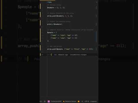 How can array_push()