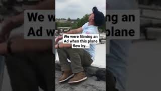 We were filming an Ad...when a Plane flew by 😱 #shorts Net Worth