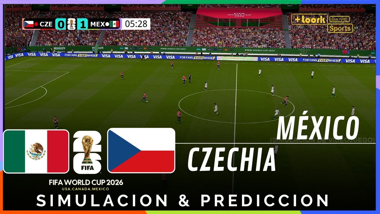 ⚽ México vs República Checa | Copa Mundial 2026 | Predicción y Simulación Realista (Gameplay)