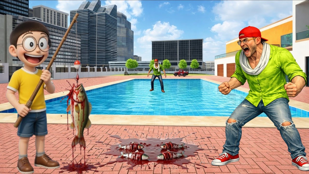 🥺 Nobita ne maar diya Machhali ko 🤯 INDIAN THEFT AUTO SIMULATOR@jzgamingstudio 