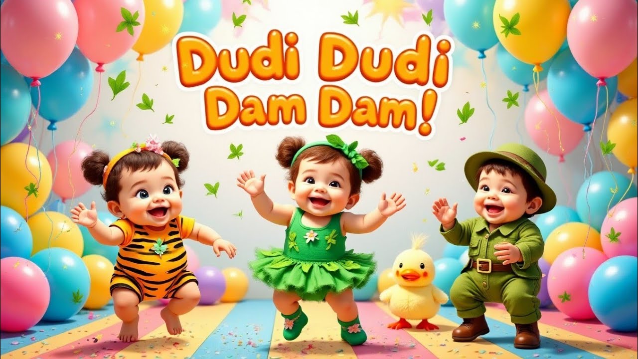 Baby Ne Pehni Red Topi 🎩 | Dudi Dudi Dam Dam Dance | Kids & Babies Rhymes | Bouncy Baby