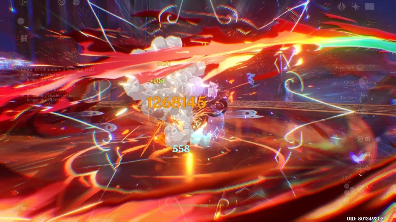 Genshin Impact Luna IVb Spiral Abyss Floor 12 | Mavuika Melt x Arle Whatever No Lunar