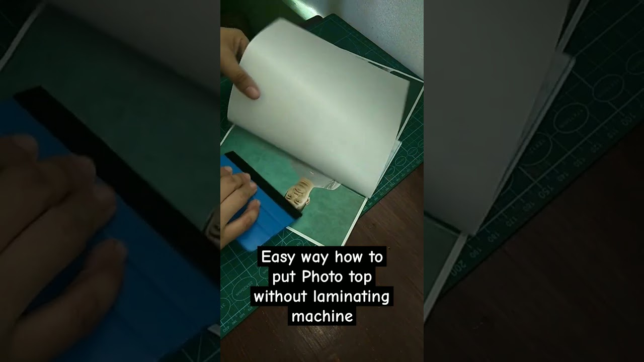 Easy way how to apply phototop without using Laminator Machine 