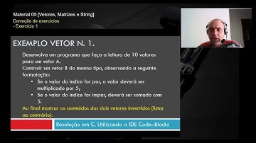Material 05 - Exercício 1 - Vetor - Resolução em C