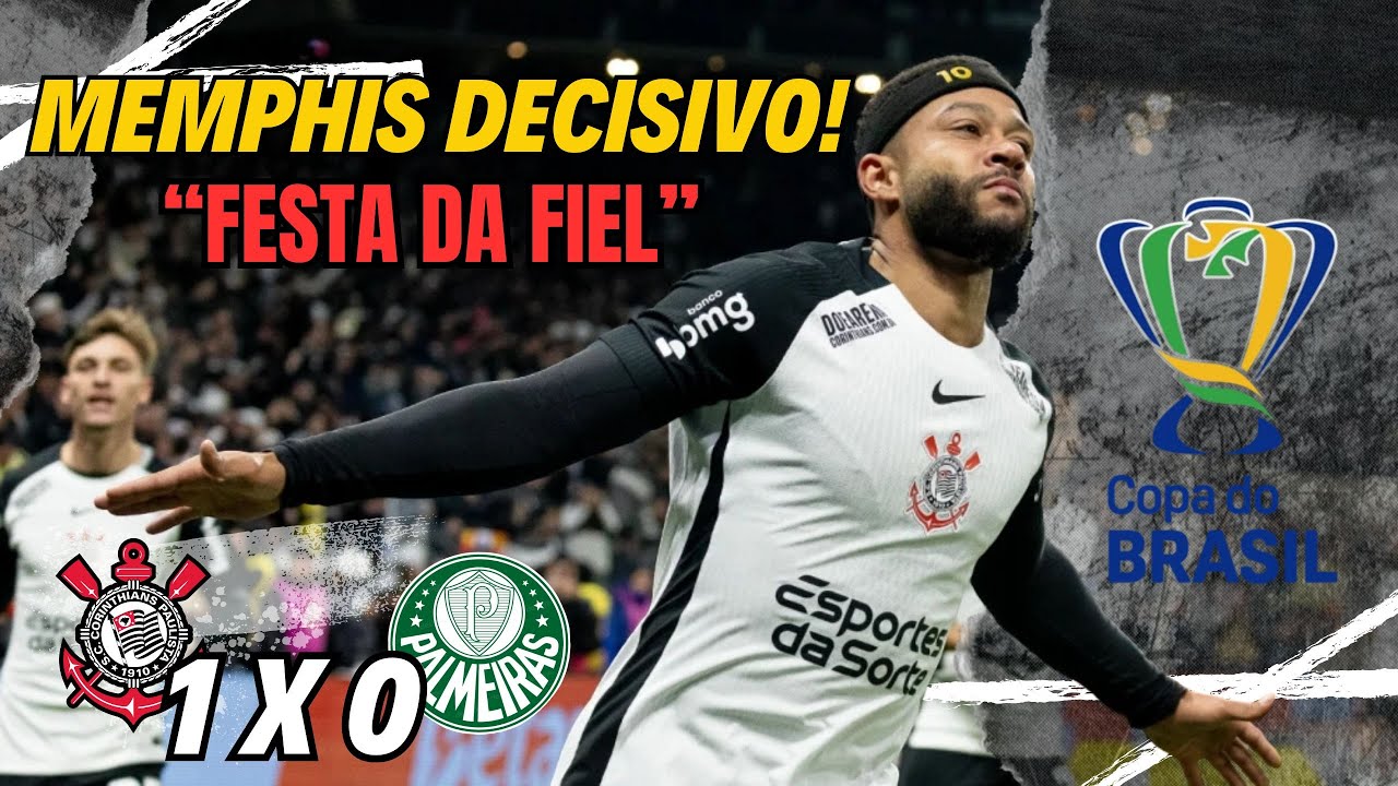 Corinthians VENCE o Palmeiras e LARGA NA FRENTE na Copa do Brasil ...