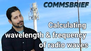 How to calculate wavelength and frequency of radio waves?