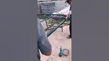 galvanized iron net making process  #shorts #machine #goodtools