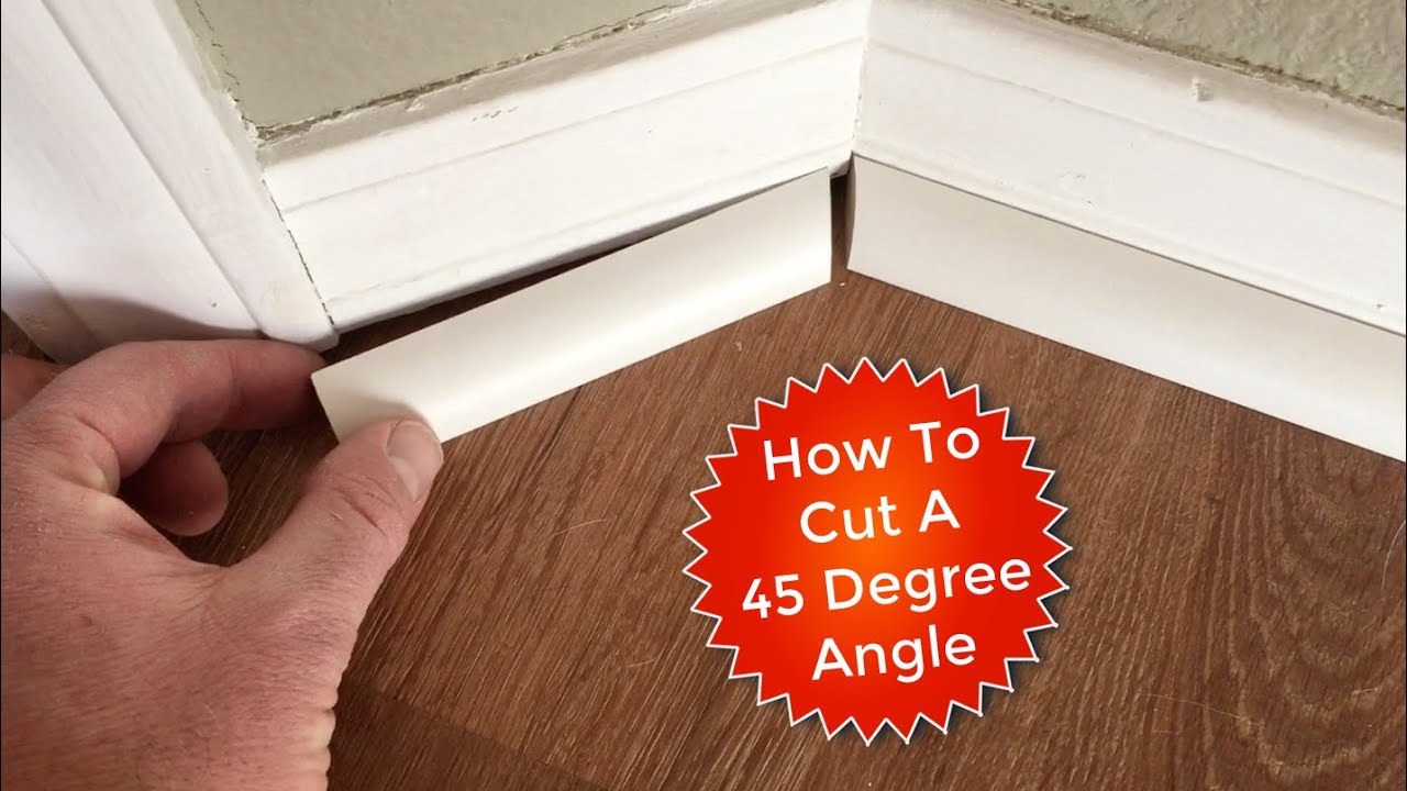 How To Cut Quarter Rounds For A 45 Degree Angle Youtube