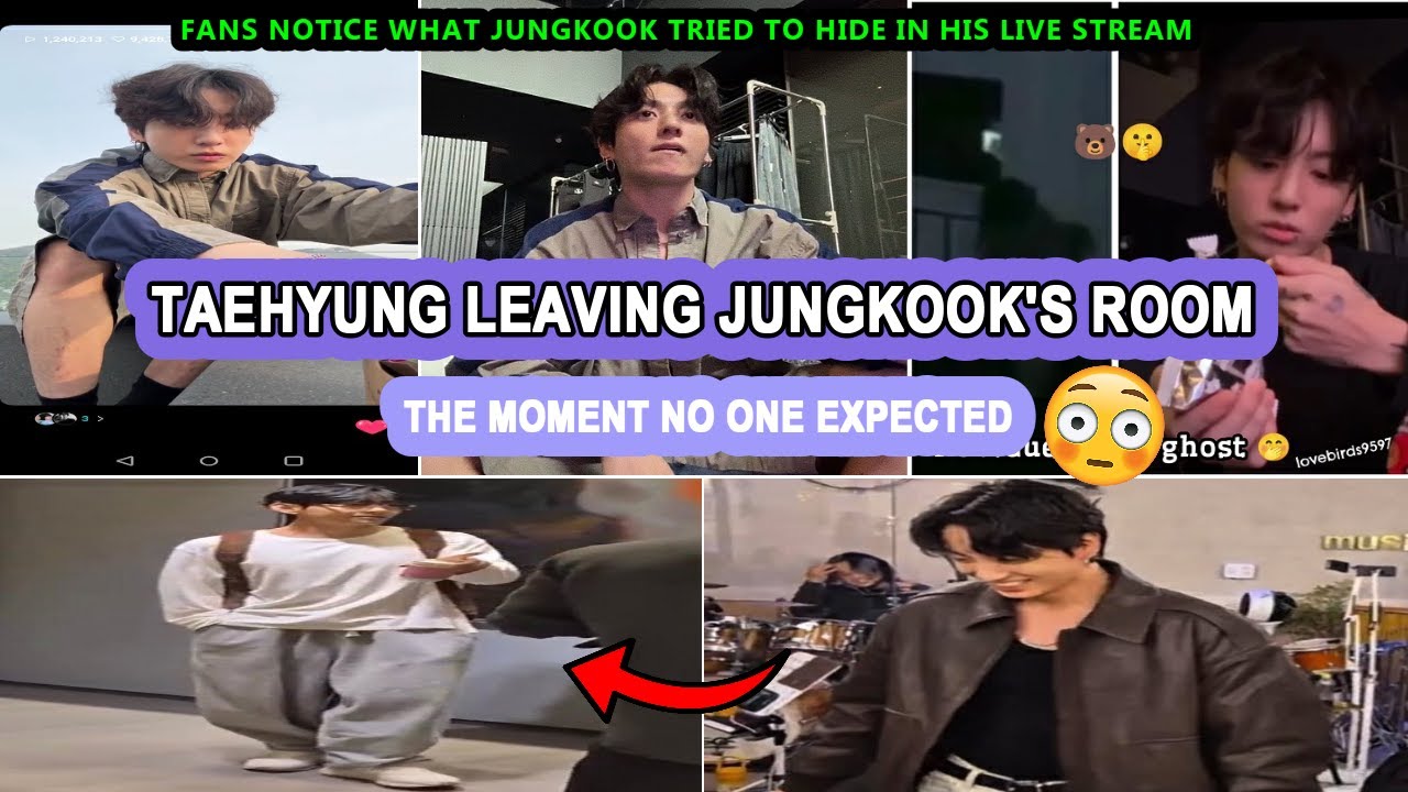 Тэкук 💞 Тэхён выходит из комнаты Чонгука 😳 Одна ДЕТАЛЬ указывает на то, что Тэхён был там!