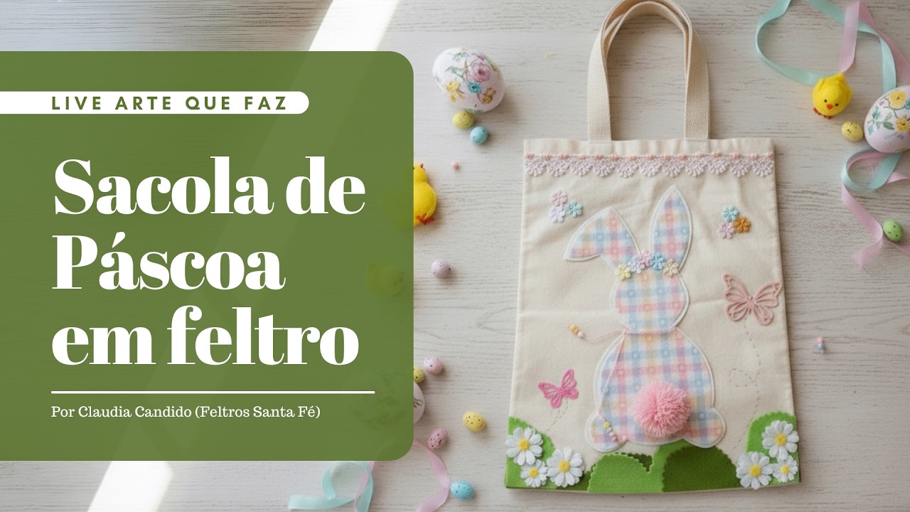 Sacola de Páscoa em feltro | por Claudia Candido