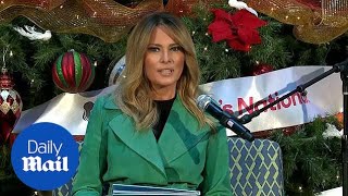Melania Trump visits a children's hospital in DC ahead of last WH Christmas