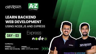 [LIVE] DAY 03 - Learn Backend Web Development using node.js and express | COMPLETE in 7 - Days