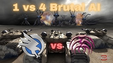 GDI vs 4 Brutal AIs! | Command & Conquer 3: Kane
