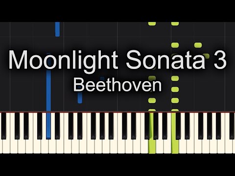 Moonlight Sonata 3rd Movement Beethoven Piano Tutorial Synthesia Youtube - roblox moonlight sonata piano sheet