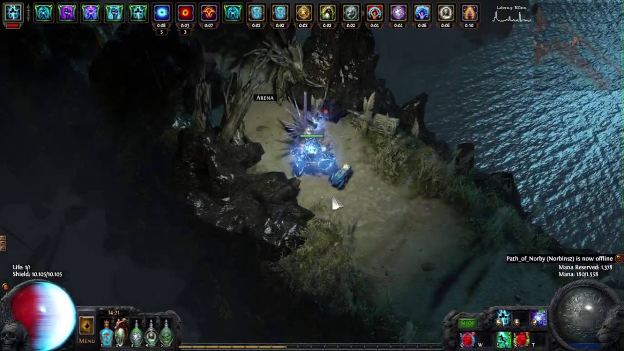 Path of Exile 2.4 selfcast spark atoll voidwalker version.