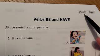 Verbs BE and HAVE (Week 11 page 8)