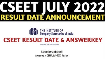 Big Update | CSEET July 2022 Result Date & Exam Answerkey | HOW To Check Cseet July 2022 Result