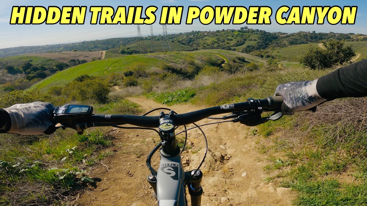 Hidden Trails in Powder Canyon | Mountain Biking Southern California | 4K