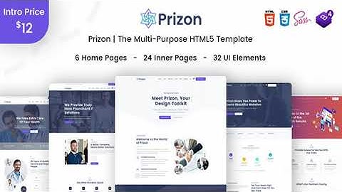 Prizon - Multipurpose html5 template for SASS | Themeforest Website Templates and Themes