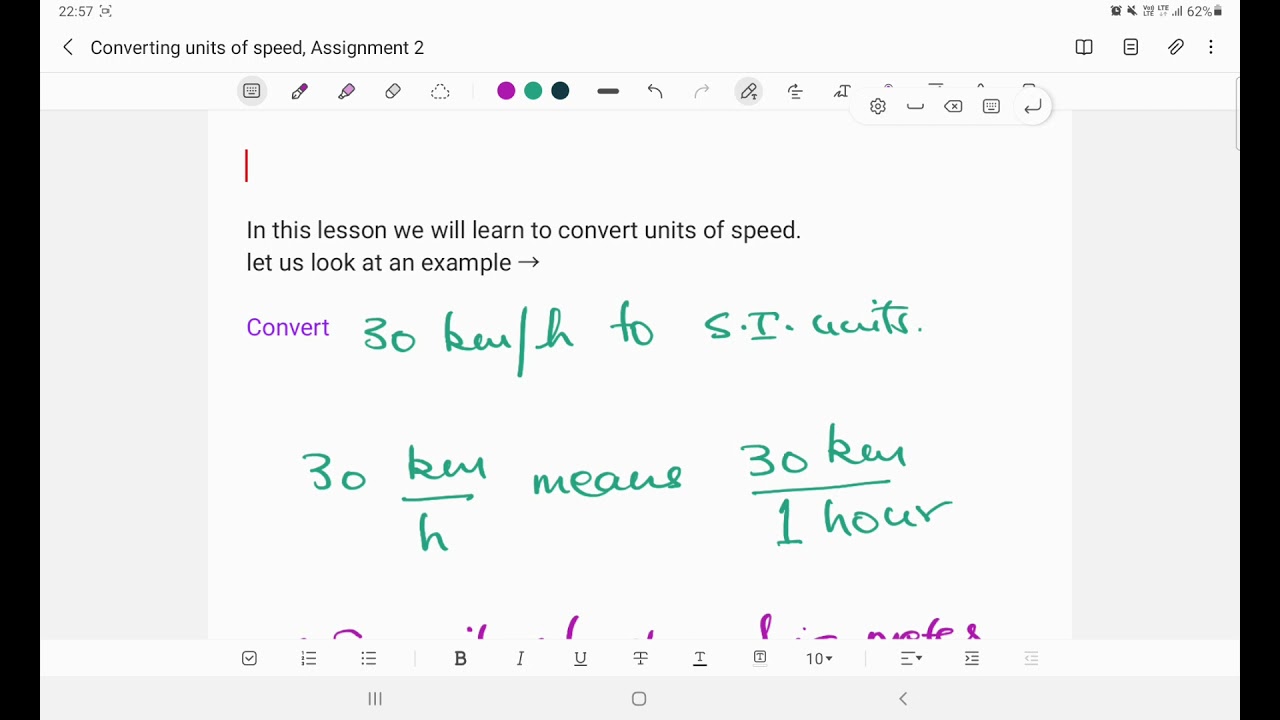Converting Units Of Speed YouTube Converting Units Of Speed YouTube