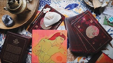 The Red Threads Tarot Deck Unboxing and Walkthrough // Enter The Labyrinth With Me 🌀